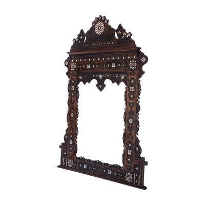 arabic wooden mirror  by levantiques