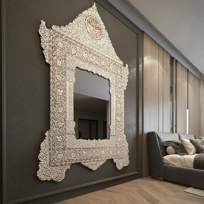 big sized mother of pearl inlay Moroccan mirror 