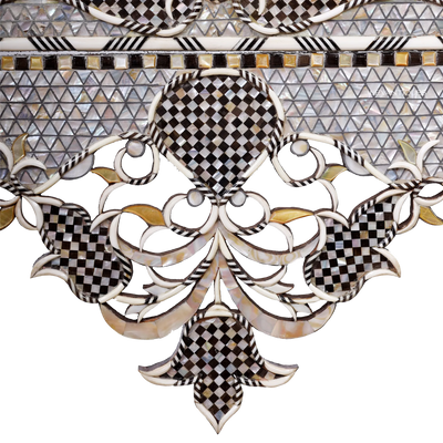 handcrafted ornamented Indian wall mirror by levantiques