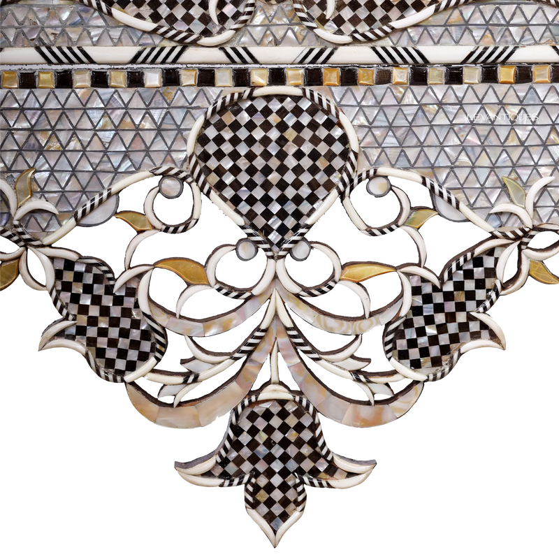 handcrafted ornamented Indian wall mirror by levantiques