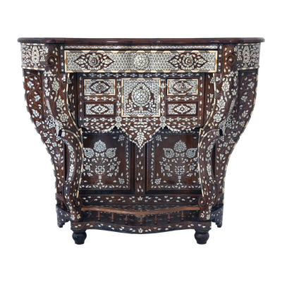 mother of pearl Syrian console table by Levantiques