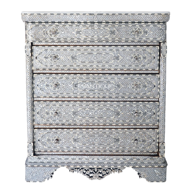 mother of pearl chest of drawers by levantiques