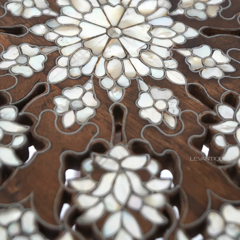 mother of pearl inlay art furniture by Levantiques