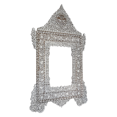 mother of pearl inlay large Moroccan mirror by Levantiques