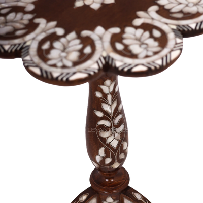 pearl inlay side table by Levantiques