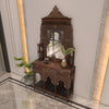 vintage console mirror in Islamic majlis interior design by levantiques 